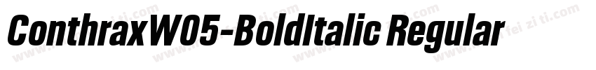 ConthraxW05-BoldItalic Regular字体转换